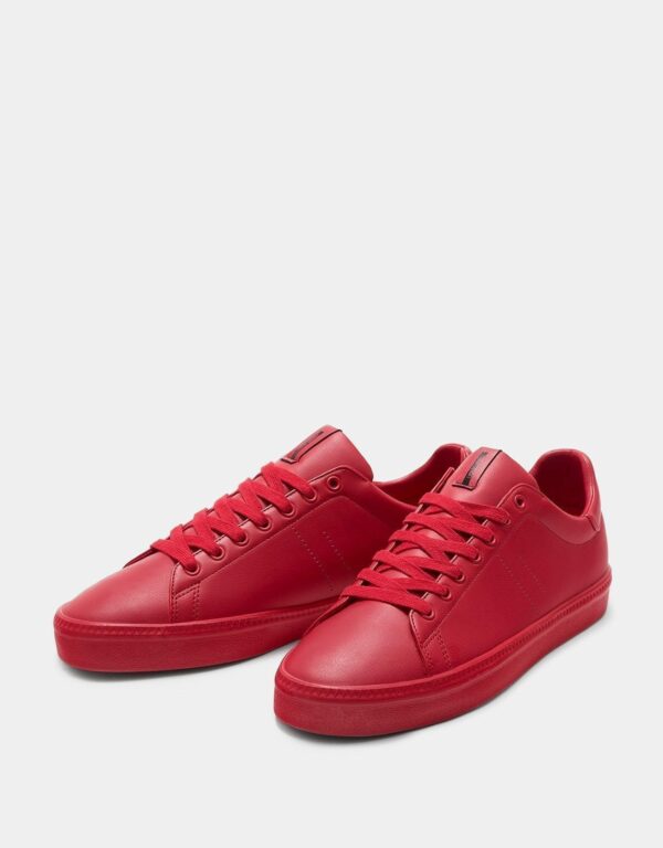 Red Lace-up Sneakers - Image 3