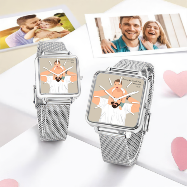 Fathers Day  Custom Portraits For Dad Watch v2