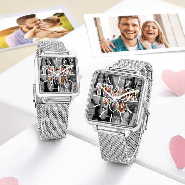 Custom Thank You Photo Collage Watch